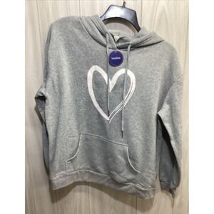 SWEATY ROCKS Women's (Size L) Long Sleeve Hooded Heart Sweatshirt Polyester
